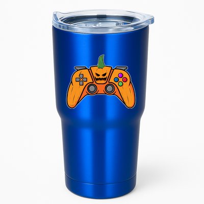 Halloween Video Game Controller With Pumpkin Face Gaming Funny Gift Tumbler