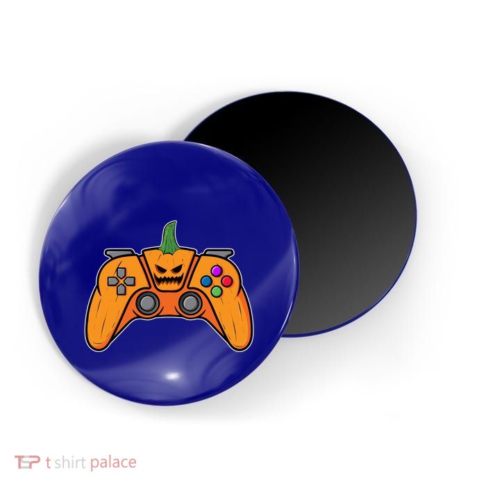 Halloween Video Game Controller With Pumpkin Face Gaming Funny Gift Magnet