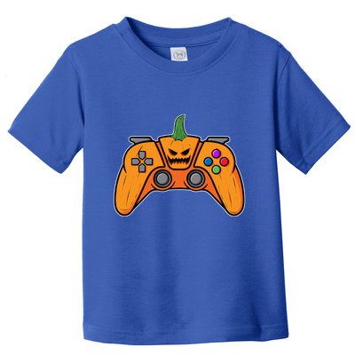Halloween Video Game Controller With Pumpkin Face Gaming Funny Gift Toddler T-Shirt
