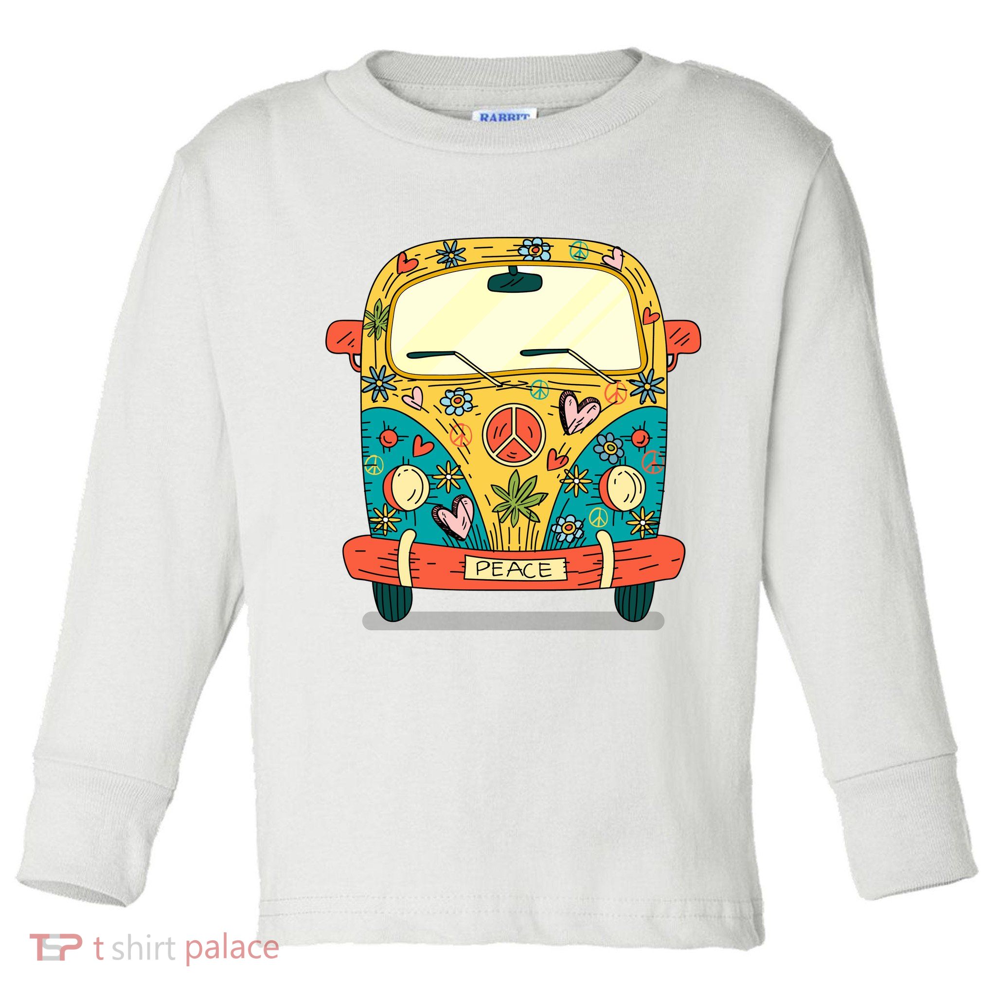 Hippie Van Toddler Long Sleeve Shirt
