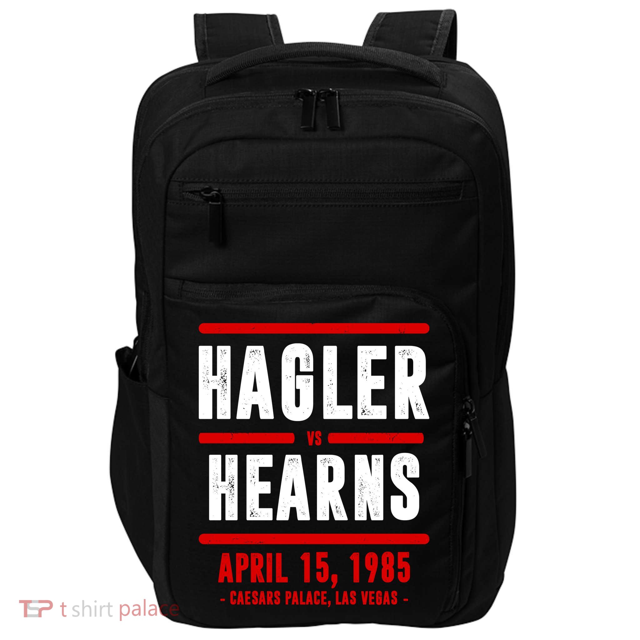 Hagler Vs Hearns 80s Boxing Impact Tech Backpack