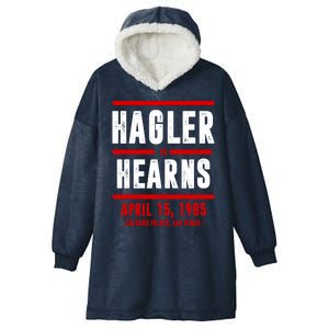 Hagler Vs Hearns 80s Boxing Hooded Wearable Blanket