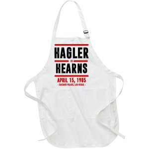 Hagler Vs Hearns 80s Boxing Full-Length Apron With Pockets