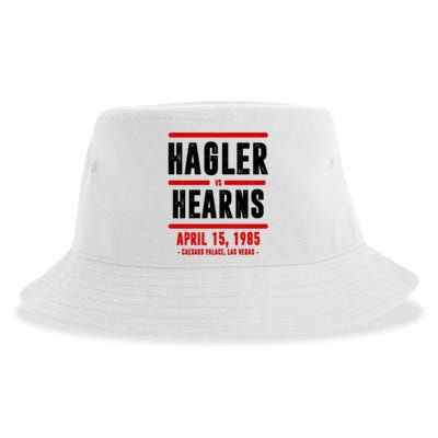 Hagler Vs Hearns 80s Boxing Sustainable Bucket Hat