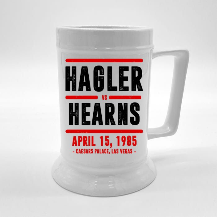 Hagler Vs Hearns 80s Boxing Beer Stein