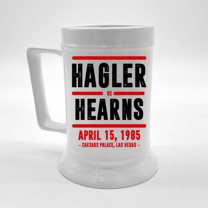 Hagler Vs Hearns 80s Boxing Beer Stein