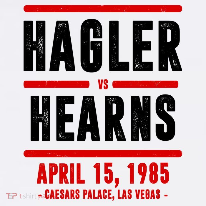 Hagler Vs Hearns 80s Boxing Button