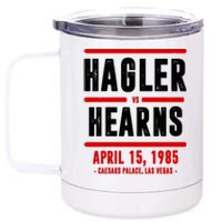 Hagler Vs Hearns 80s Boxing 12 oz Stainless Steel Tumbler Cup