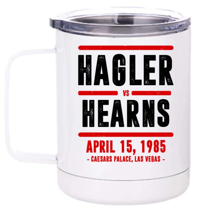 Hagler Vs Hearns 80s Boxing 12 oz Stainless Steel Tumbler Cup