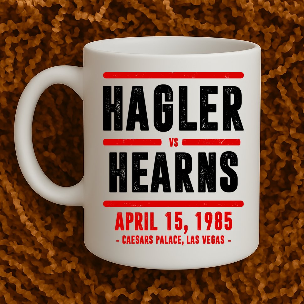 Hagler Vs Hearns 80s Boxing Mug