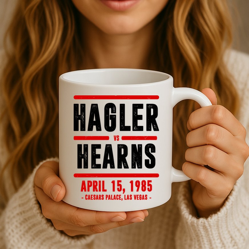 Hagler Vs Hearns 80s Boxing Mug
