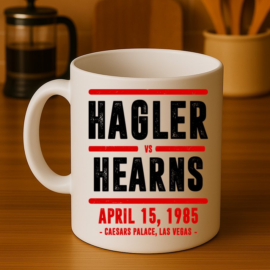 Hagler Vs Hearns 80s Boxing Mug