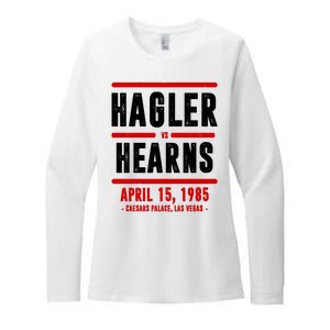 Hagler Vs Hearns 80s Boxing Womens CVC Long Sleeve Shirt