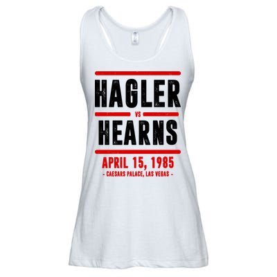 Hagler Vs Hearns 80s Boxing Ladies Essential Flowy Tank