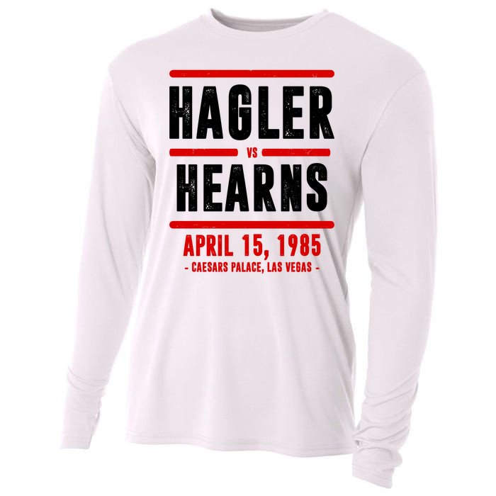 Hagler Vs Hearns 80s Boxing Cooling Performance Long Sleeve Crew