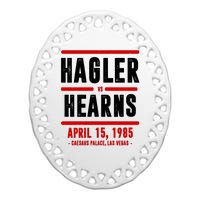 Hagler Vs Hearns 80s Boxing Ceramic Oval Ornament