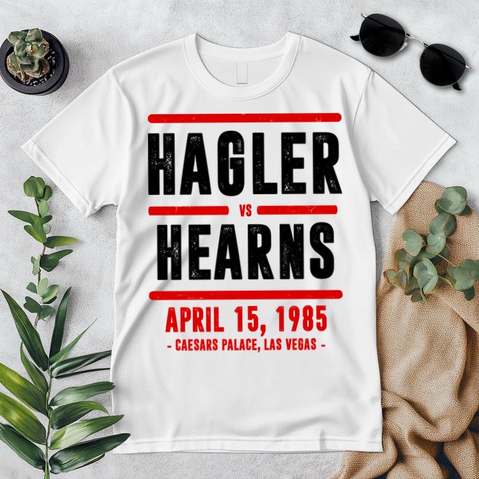 Hagler Vs Hearns 80s Boxing Premium T-Shirt