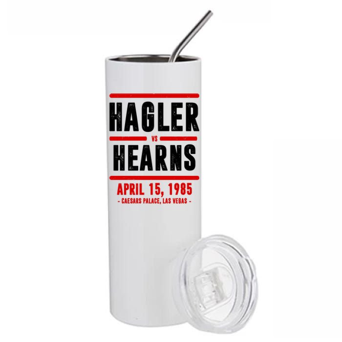 Hagler Vs Hearns 80s Boxing Stainless Steel Tumbler