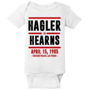 Hagler Vs Hearns 80s Boxing Baby Bodysuit