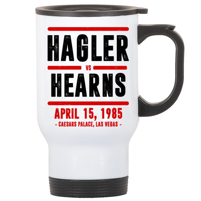 Hagler Vs Hearns 80s Boxing Stainless Steel Travel Mug