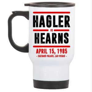 Hagler Vs Hearns 80s Boxing Stainless Steel Travel Mug