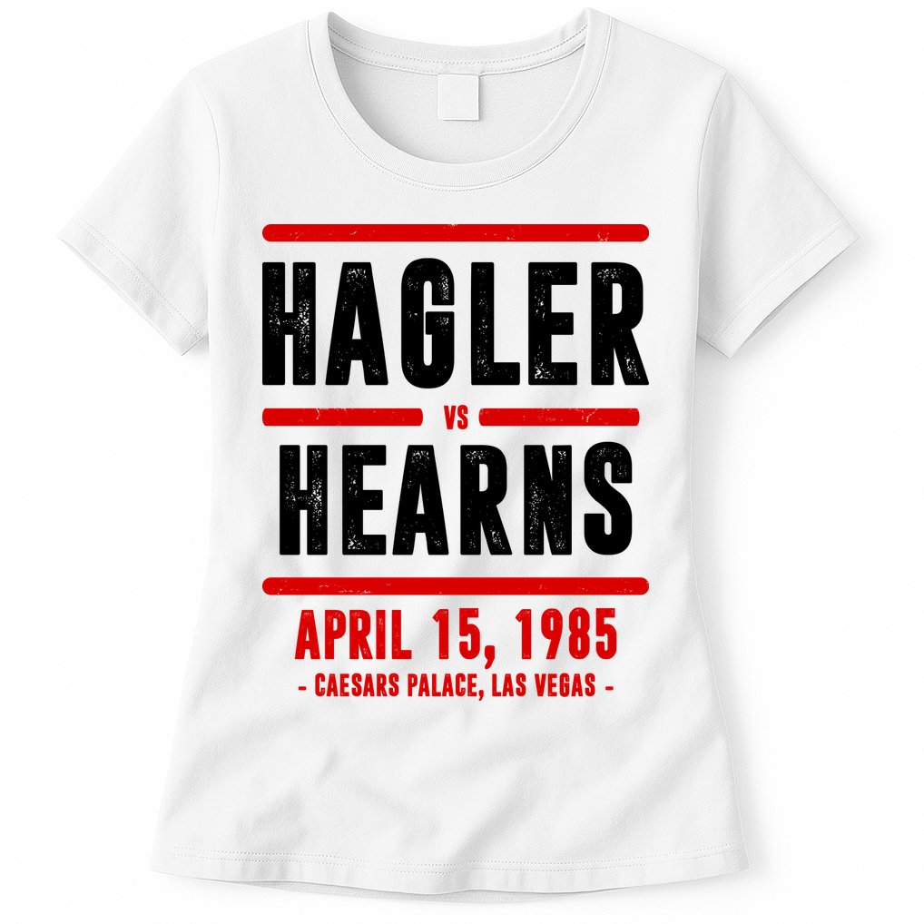 Hagler Vs Hearns 80s Boxing Womens T-Shirt