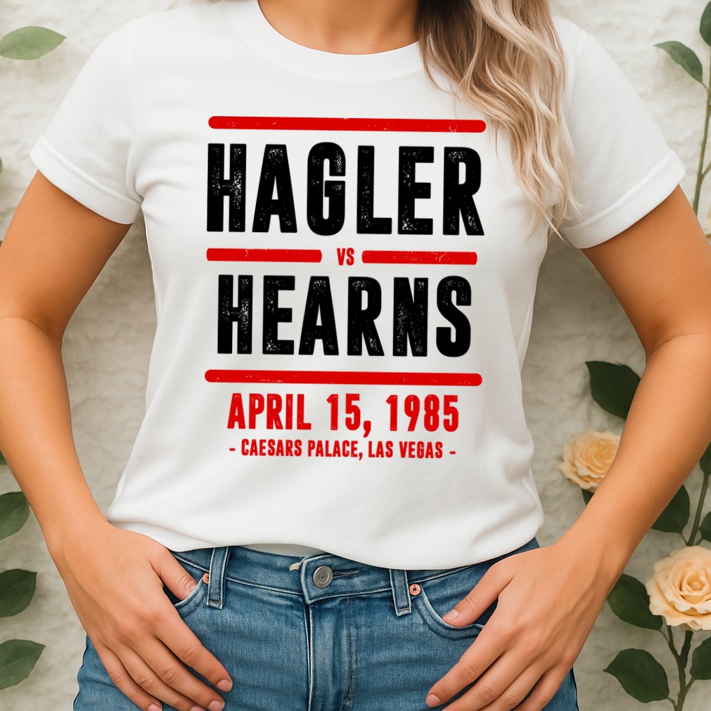 Hagler Vs Hearns 80s Boxing Womens T-Shirt