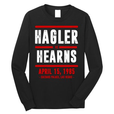 Hagler Vs Hearns Boxing Long Sleeve Shirt