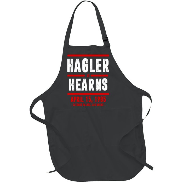 Hagler Vs Hearns Boxing Full-Length Apron With Pockets