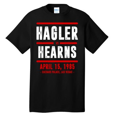 Hagler Vs Hearns Boxing Tall T-Shirt