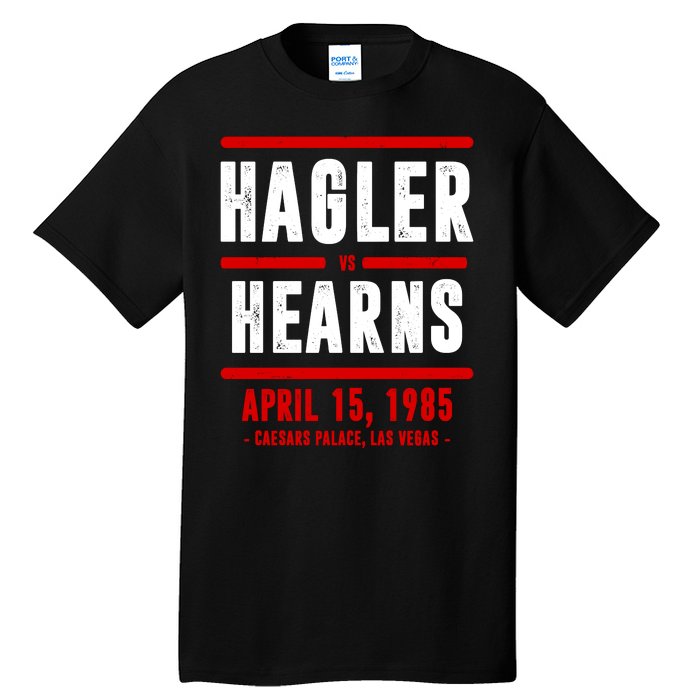 Hagler Vs Hearns Boxing Tall T-Shirt