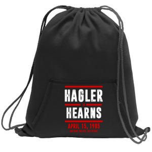 Hagler Vs Hearns Boxing Sweatshirt Cinch Pack Bag