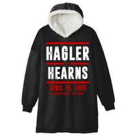 Hagler Vs Hearns Boxing Hooded Wearable Blanket