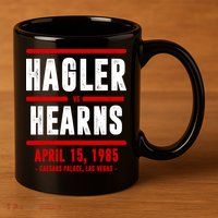 Hagler Vs Hearns Boxing 11oz C Handle Ceramic Mug