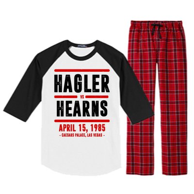 Hagler Vs Hearns Boxing Raglan Sleeve Pajama Set