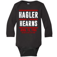 Hagler Vs Hearns Boxing Baby Long Sleeve Bodysuit