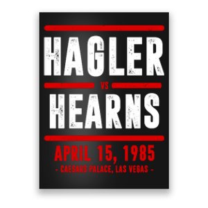 Hagler Vs Hearns Boxing Poster