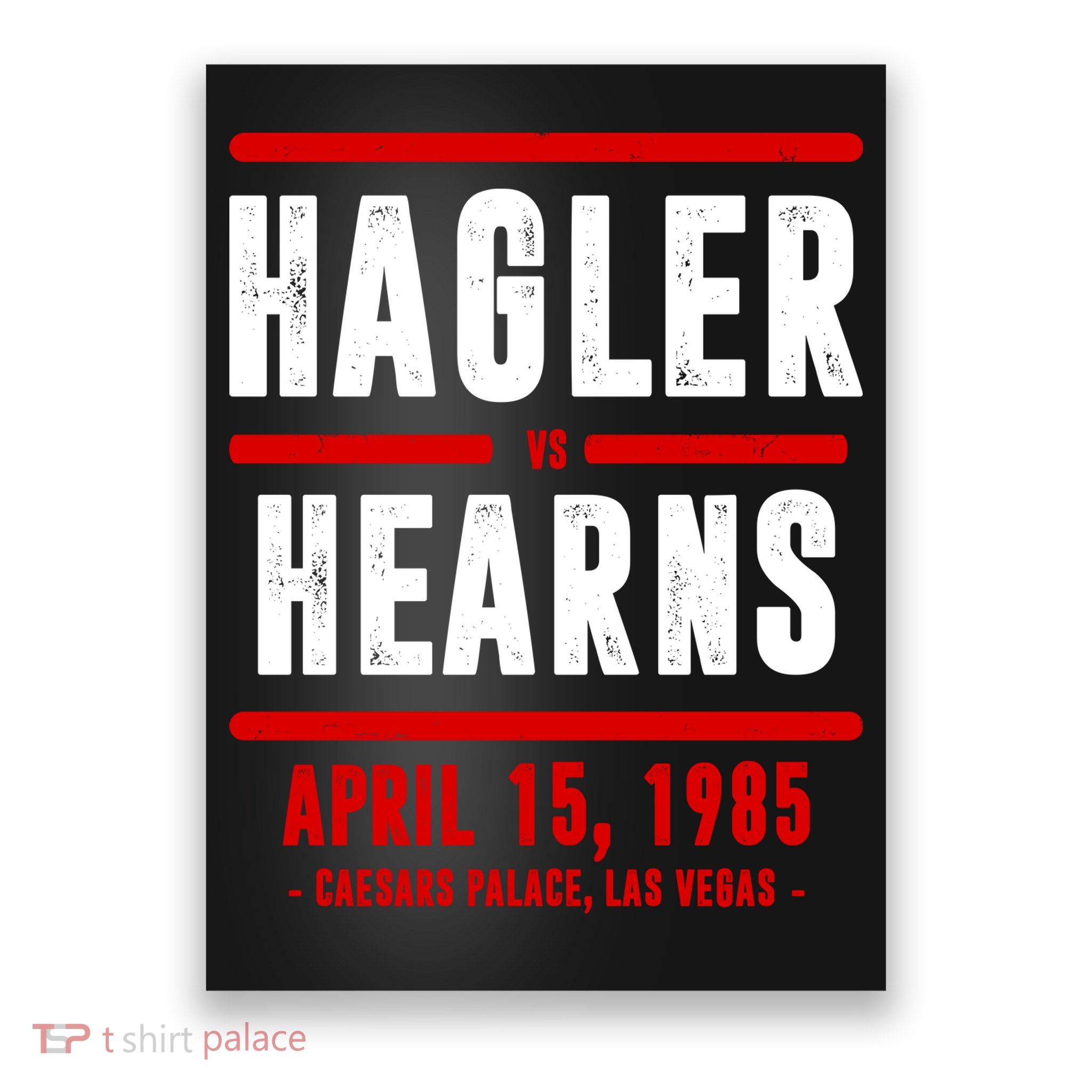 Hagler Vs Hearns Boxing Poster