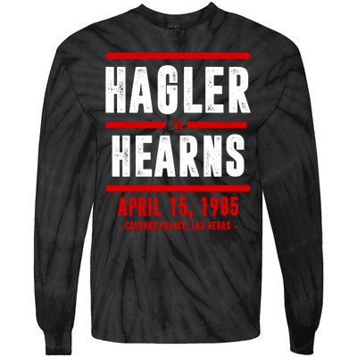 Hagler Vs Hearns Boxing Tie-Dye Long Sleeve Shirt