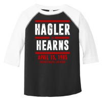 Hagler Vs Hearns Boxing Toddler Fine Jersey T-Shirt