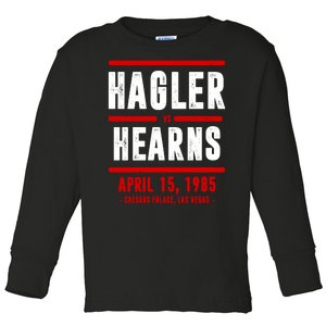 Hagler Vs Hearns Boxing Toddler Long Sleeve Shirt