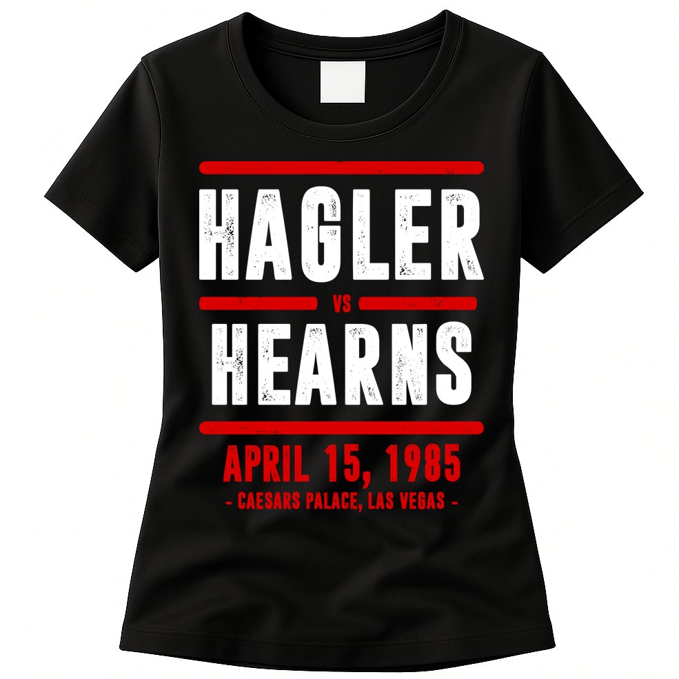 Hagler Vs Hearns Boxing Womens T-Shirt