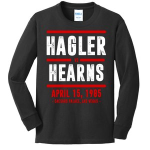 Hagler Vs Hearns Boxing Kids Long Sleeve Shirt