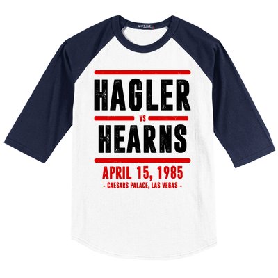 Hagler Vs Hearns Boxing Baseball Sleeve Shirt