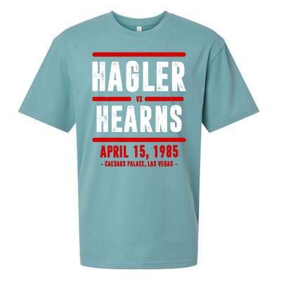 Hagler Vs Hearns Boxing Sueded Cloud Jersey T-Shirt