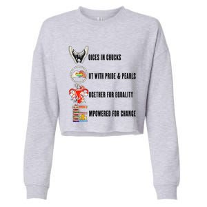 Harris Voices In Chucks But With Pride And Pearls Cropped Pullover Crew