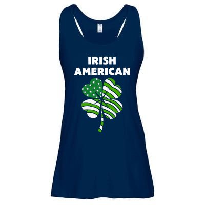 Happy Vintage Irish American Flag Shamrock Gift Ladies Essential Flowy Tank