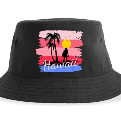 Hawaiian Vacation In Pastel Colors For Matching Family Group Sustainable Bucket Hat