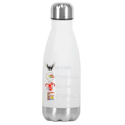 Harris Voices In Chucks But With Pride And Pearls Stainless Steel Insulated Water Bottle