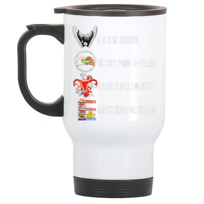 Harris Voices In Chucks But With Pride And Pearls Stainless Steel Travel Mug